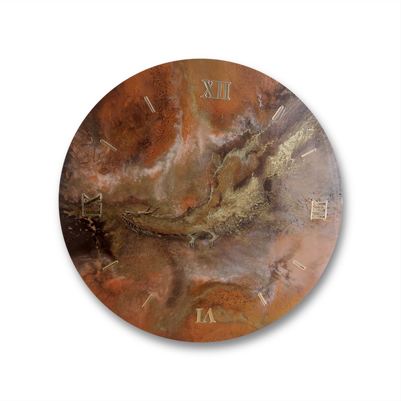 Kunstobjekt Golden Dragon von Irina Gerhardt